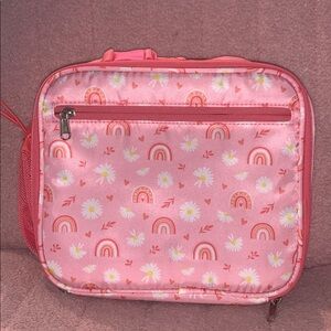 FIMIBUKE Pink Rainbow and Daisy Lunch Bag